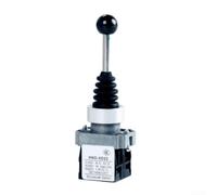 Joystick Contrôleur Commutateur Auto-réinitialisable Rotatif 2NO/4NO 150-600V 10-15A Ouverture 22mm Plastique Noir Pour Interrupteur à Bascule Commande Industrielle (2 Positions Momentary)
