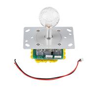 Joystick de Jeu Vidéo LED, Contrôleur de Jeu de Jeu de Bricolage de Jeu de Jeu de Jeu Switchable 8 Voies à 4 Voies avec Un éclairage coloré pour Les Machines de Jeux Vidéo