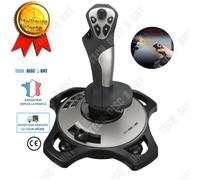 Td® Joystick Jeu Manette Simulateur Pc De Vol Simulation Avion Controle Pro Combat Aerien Cockpit Pilote Amateurs Usb Réaliste