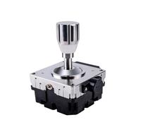 Joystick marin, SMC80 Bateau sans pilote Levier de commande de bateau sans pilote, tête de commande marine Poignée de joystick industrielle Amortisseur à bascule(DC12-24V analog voltage 0-5V)