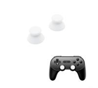 Joystick - Poignée de pouce pour manette 8BitDo SN30 Pro, coque colorée antidérapante en silicone pour une meilleure précision de jeu (blanc)