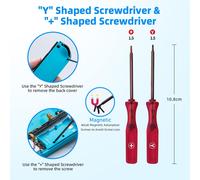 Joysticks Analogiques 3D de Remplacement pour Manette NS Switch/Switch OLED Joy-Con/Switch Lite,Thumb Stick Capuchons de Stick avec Tournevis Kit d'outils de Reparation-Blanc Pas pour Switch 2