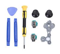 Joysticks Analogiques 3D Kit de Capuchons de Tournevis T8 pour Manettes Xbox One,Caoutchouc Conducteur, Capuchon de Manettes, Tournevis T8, Outil de Réparation d'ouverture de Levier et Outil d'ouvert
