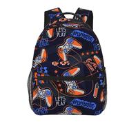 Joysticks de jeu lumineux Let's Play Games Sacs à dos pour ordinateur portable de voyage Sac à dos léger Sac à dos de grande capacité Sacs pour ordinateur portable Sac de travail d'affaires pour le yo