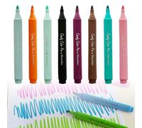 Joysuelly 8 Pièces Marqueur de Verre, Marqueurs pour Verres à Vin Effacable Feutres Acrylique Marqueurs Peinture Acrylique Marker Permanent Feutre Ardoise Effacable pour Verrerie Fenêtre