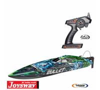 Joysway Bullet Balle V4 sans Brosse Bateau de Course Rtr 2.4GHz Akku Chargeur