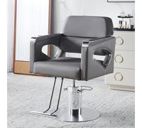 Joytar Chaise de barbier de Salon, Chaise de Salon de Coiffure, Coussin en éponge épaissie, réglable en Hauteur, rotative à 360 °, équipement de Spa de shampooing de Coiffure(Gray)