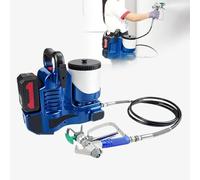 Joytar Pulvérisateur de peinture Airless sans fil, pistolet électrique 1,1 L/min, réservoir de 1,2 L, 6 vitesses réglables, pour travaux de pulvérisation en intérieur et en extérieur.