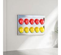 Joytar Support mural pour casque de sécurité en acier inoxydable, rack de rangement pour atelier, support de fixation pour casque de pompier - Idéal pour chantiers, ateliers et usines(Hold 10 Hats)