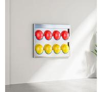 Joytar Support mural pour casque de sécurité en acier inoxydable, rack de rangement pour atelier, support de fixation pour casque de pompier - Idéal pour chantiers, ateliers et usines(Hold 8 Hats)