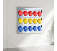 Joytar Support mural pour casque de sécurité en acier inoxydable, rack de rangement pour atelier, support de fixation pour casque de pompier - Idéal pour chantiers, ateliers et usines(Hold 15 Hats)