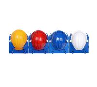 Joytar Support mural pour casques de sécurité - Système de rangement et d'exposition - Porte-casque de chantier - Organiseur mural extensible pour chantier, garage, usine et bureau(4PCS)