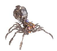 Joytopiaminds Casse-tête 3D en métal pour adultes, 203 pièces steampunk mécanique complexe sculpture arachnide, décoration de bureau créative pour la maison et le bureau