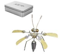 Joytopiaminds Casse-tête 3D en métal pour adultes, 234 pièces, kit de modèle mécanique steampunk abeille, décoration de bureau créative pour la maison et le bureau
