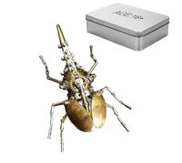 Joytopiaminds Casse-tête 3D en métal pour adultes, 247 pièces, kit de modèle mécanique Steampunk Hercules Beetle, décoration de bureau créative pour la maison et le bureau