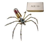 Joytopiaminds Casse-tête 3D en métal pour adultes, 90 pièces, kit de modèle d'araignée mécanique steampunk, décoration de bureau créative pour la maison et le bureau