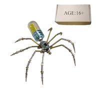 Joytopiaminds Casse-tête 3D en métal pour adultes, 90 pièces, kit de modèle d'araignée mécanique steampunk, décoration de bureau créative pour la maison et le bureau