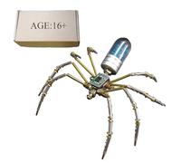 Joytopiaminds Casse-tête 3D en métal pour adultes, 90 pièces, kit de modèle d'araignée mécanique steampunk, décoration de bureau créative pour la maison et le bureau