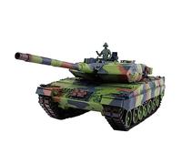 Joytopiaminds Char Militaire télécommandé à léchelle 1/16 pour Adultes, Char télécommandé Allemand Leopard 2A6 2,4 G avec Effets de fumée, de Bruit et de tir pour Les passionnés - Édition de Base