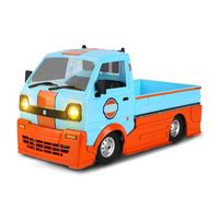 Joytopiaminds D14 Voiture de dérive RC à l'échelle 1/14, 2,4 G 4 roues motrices tout-terrain avec lumière LED avant et arrière, mini-fourgonnette de simulation tout-terrain pour adultes