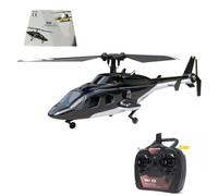 Joytopiaminds Hélicoptère télécommandé F150BL V3 avec lumières LED, hélicoptère télécommandé Flying Wolf 5 canaux avec Gyroscope 6 Axes et télécommande AHSS améliorée - RTF