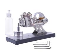 Joytopiaminds Kit de modèles de moteur Stirling, turbine à gaz chaud entièrement en métal, moteur Stirling avec lampe à alcool pour affichage d'expériences scientifiques physiques