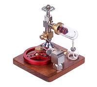 Joytopiaminds Kits de modèles de moteur à vapeur rétro, vitesse réglable, moteur Stirling à alcool avec roulement à billes, volant d'inertie pour affichage d'expériences scientifiques physiques
