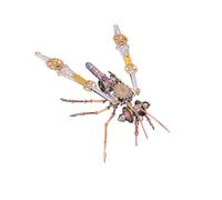 Joytopiaminds Puzzles 3D en métal pour adultes, 213 pièces + kit de modèle de moustique mécanique steampunk, décoration de bureau créative pour la maison et le bureau