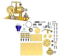 Joytopiaminds Stirling Engine Model Kit, Metal Balance Hot Air Stirling Engine with LED Generator for Physical Science Experiment Display