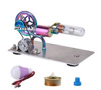Joytopiaminds Stirling Kit de modèle de moteur Stirling violet dégradé avec lumières LED pour affichage des expériences en sciences physiques