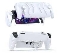 JOYTORN Coque de protection complète compatible avec lecteur à distance PlayStation Portal, PS5 Portal avec coque avant amovible, design portable givré antidérapant, blanc