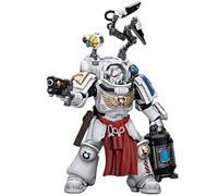 JOYTOY 1/18 Figurine d'action Warhammer 40,000, Ultramarines Apothecary Biologis, 13 cm Articulations Mobiles Modèle de Personnage, 15 Ans et Plus