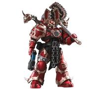 JOYTOY 1/18 Figurine d'action Warhammer 40,000, World Eaters Khorne Berzerker 3, 13 cm Articulations Mobiles Modèle de Personnage, 15 Ans et Plus