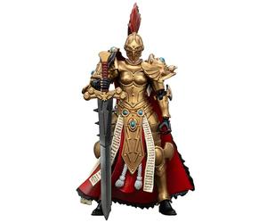 JOYTOY 1/18 Figurine d'action Warhammer The Horus Heresy, Sisters of Silence White Falcons Vigilator Cadre Vigilator Mistress, 11 cm Articulations Mobiles Modèle de Personnage, 15 Ans et Plus