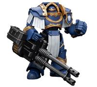 JOYTOY 1/18 Figurine d'action Warhammer The Horus Heresy, Ultramarines Cataphractii Terminator Squad Terminator with Reaper Autocannon, 13 cm Articulations Mobiles Modèle de Personnage, 15 ans et plus
