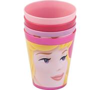 Joytoy 734277 Princess Lot de 4 gobelets en plastique 8 x 9 cm