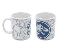 Joytoy Barbie Tasse Jurassic World en céramique (Couleur Blanche avec Impression Cool), Fille, 22622, Multicolore, Taille Unique