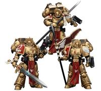 JOYTOY Blood Angels Sanguinary Guard Warhammer 40K 1/18 Figurines d'action Blood Angels Sanguinary Guard 3 pièces Modèle de collection 11,2 cm Cadeaux d'anniversaire Précommande en septembre