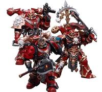 JOYTOY Chaos Space Marines Crimson Slaughter Warhammer 40K 1/18 Figurines d'action Chaos Space Marines Crimson Slaughter 3 pièces Modèle de collection 12,2 cm