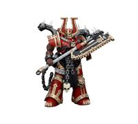 JoyToy Chaos Space Marines - World Eaters Khorne Berzerker with Eviscerator Chainaxe 1/18 - Warhammer 40K
