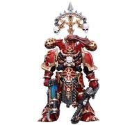 JOYTOY Crimson Slaughter Brother Karvult Warhammer 40K 1/18 Figurine d'action Chaos Space Marines Crimson Slaughter Brother Karvult Modèle de collection 12,2 cm