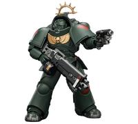 JOYTOY Dark Angels Warhammer 40k 1/18 Action Figure Game Edition Dark Angels Intercesseur lourd avec fusil à boulon lourd et pistolet à boulon Cadeaux de collection, jouets pour enfants de 15 ans et