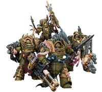 JOYTOY Death Guard Blightlord Terminator Lot de 4 figurines Warhammer 40K 1/18 Death Guard Blightlord Terminator Modèle de collection Cadeaux d'anniversaire Précommande en novembre