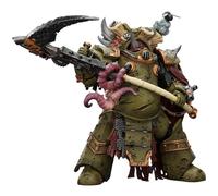 JOYTOY Death Guard Deathshroud Terminator 2 Warhammer 40K 1/18 Figurines d'action Death Guard Deathshroud Terminator 2 avec Manreaper et Plaguespurter Gantelet Modèle de collection 14 cm Précommande