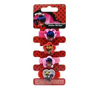 Joytoy- Figuren & Charactere Personnages Miraculous Lot de 4 Supports pour Tresses sur Carte de Cuisson 5 x 1 x 15 cm, Filles, 65978, Multicolore, 4 stück (1er Pack)