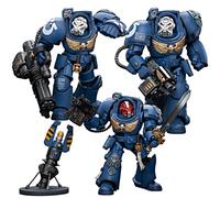 JOYTOY Figurine d'action 1/18 Warhammer 40 000 Ultramarines Terminator Squad Lot de 3 figurines de précommande Modèle mobile Figurine de collection