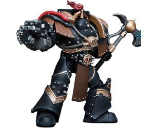 JOYTOY Figurine d'action Warhammer 40k Sons of Horus Justaerin Terminator Squad Justaerin avec hache de puissance Carsoran 12,7 cm de haut Modèle mobile Figurine de collection