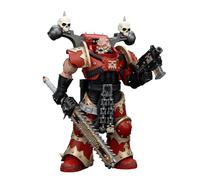 JOYTOY Figurine d'action Warhammer40K World Eaters Khorne Berzerker avec épée à chaîne Eviscérateur Modèle Cadeaux d'anniversaire