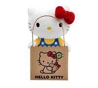 Joytoy Hello Kitty Classic Eco Plush 24 cm dans Une Pochette en Carton réutilisable - La Peluche est composée à 100% de matériaux recyclés à partir de Bouteilles en Pet