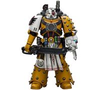 JOYTOY Imperial Fists Legion Apothicary Warhammer 40K 1/18 Figurines d'action Poings impériaux Legion Apothicaire Modèle de collection 12,2 cm Cadeaux d'anniversaire Précommande en novembre